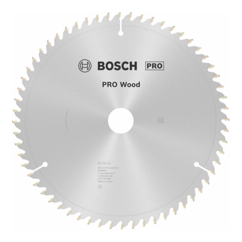 Lame de scie circulaire Optiline Wood 254 x 30 x 2,0 mm, 60