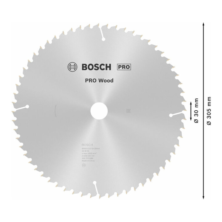 Lame de scie circulaire Optiline Wood 305 x 30 x 2,5 mm, 60