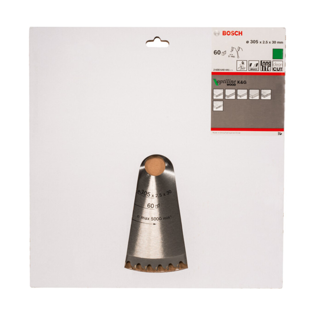 Lame de scie circulaire Optiline Wood 305 x 30 x 2,5 mm, 60