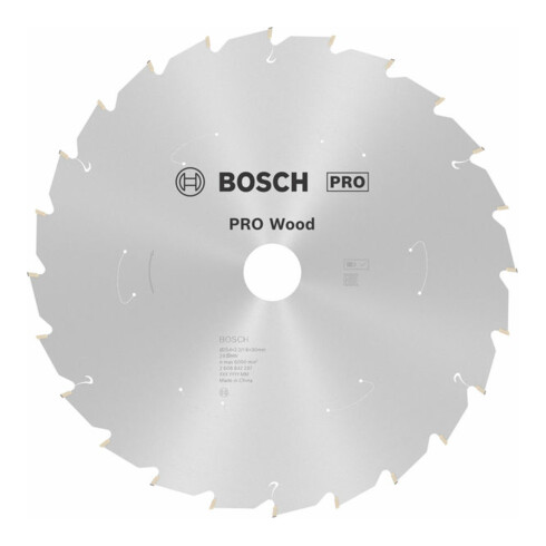 Lame de scie circulaire Standard for Wood Bosch, 254 x 30, 24 dents