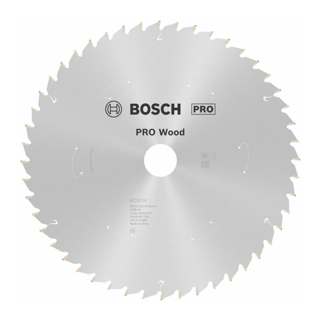 Lame de scie circulaire Standard for Wood Bosch, 254 x 30, 48 dents
