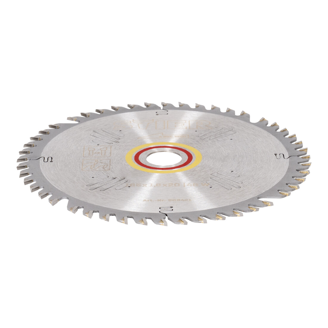 Lame de scie circulaire STIER pour scies sans fil, bois 165 x 1,8 x 20, 48&nbsp;W, angle de coupe de 8°