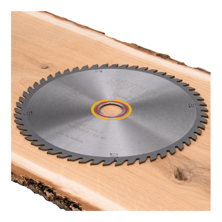Lame de scie circulaire STIER Profi, bois, 254x2,6x30 54W, angle de coupe 10°