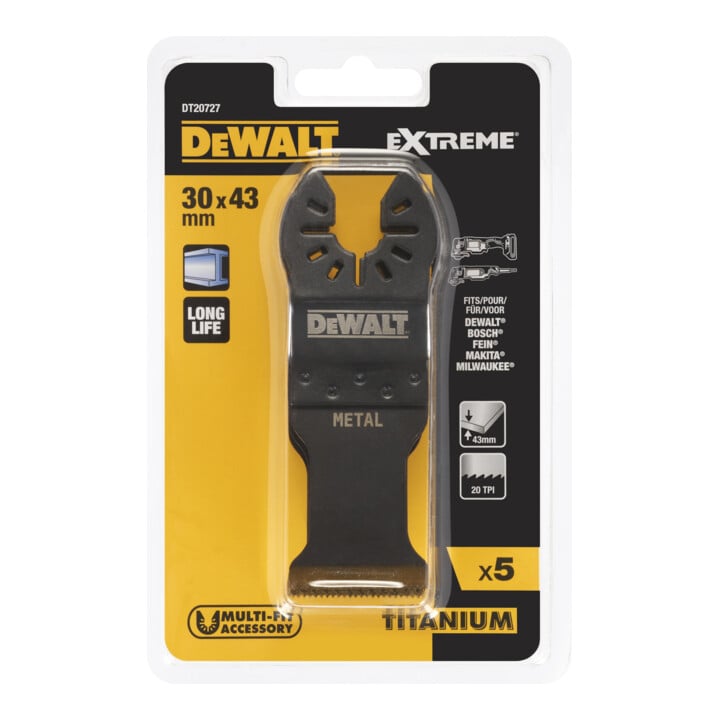 Lame de scie DEWALT Multi-Tool Met 43x30 mmk DT20727-QZ
