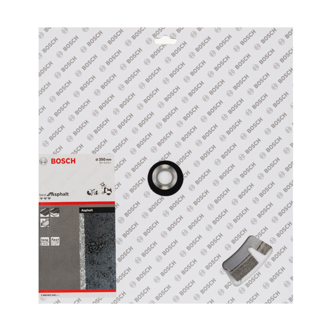 Lame de scie diamant Bosch Meilleur pour asphalte 350 x 20,00 + 25,40 x 3,2 x 12 mm