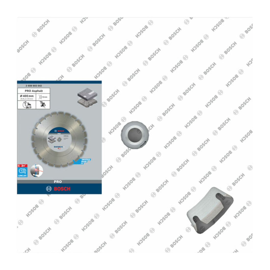 Lame de scie diamant Bosch Meilleur pour asphalte 400 x 20,00/25,40 x 3,2 x 12 mm