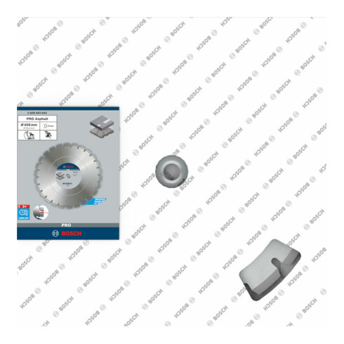 Lame de scie diamant Bosch Meilleur pour asphalte 450 x 25,40 x 3,6 x 12 mm
