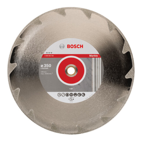 Lame de scie diamant Bosch Meilleur pour marbre 350 x 25,40 x 2,6 x 5 mm