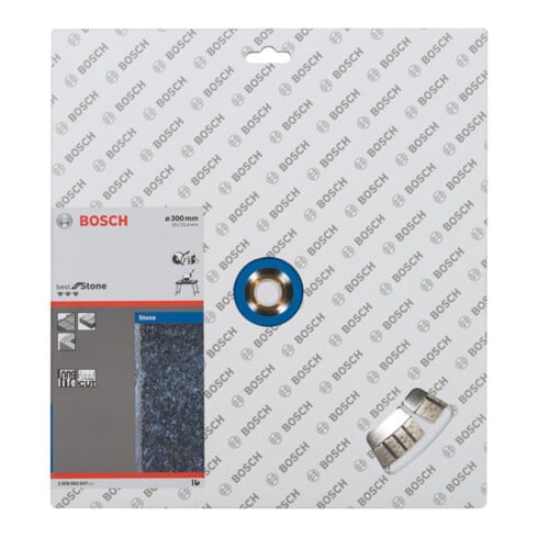 Lame de scie diamant Bosch Meilleur pour pierre 300 x 20,00/25,40 x 2,8 x 15 mm