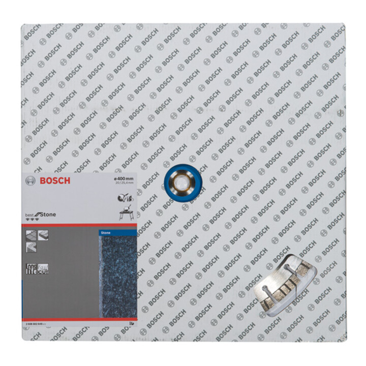 Lame de scie diamant Bosch Meilleur pour pierre 400 x 20,00/25,40 x 3,2 x 12 mm