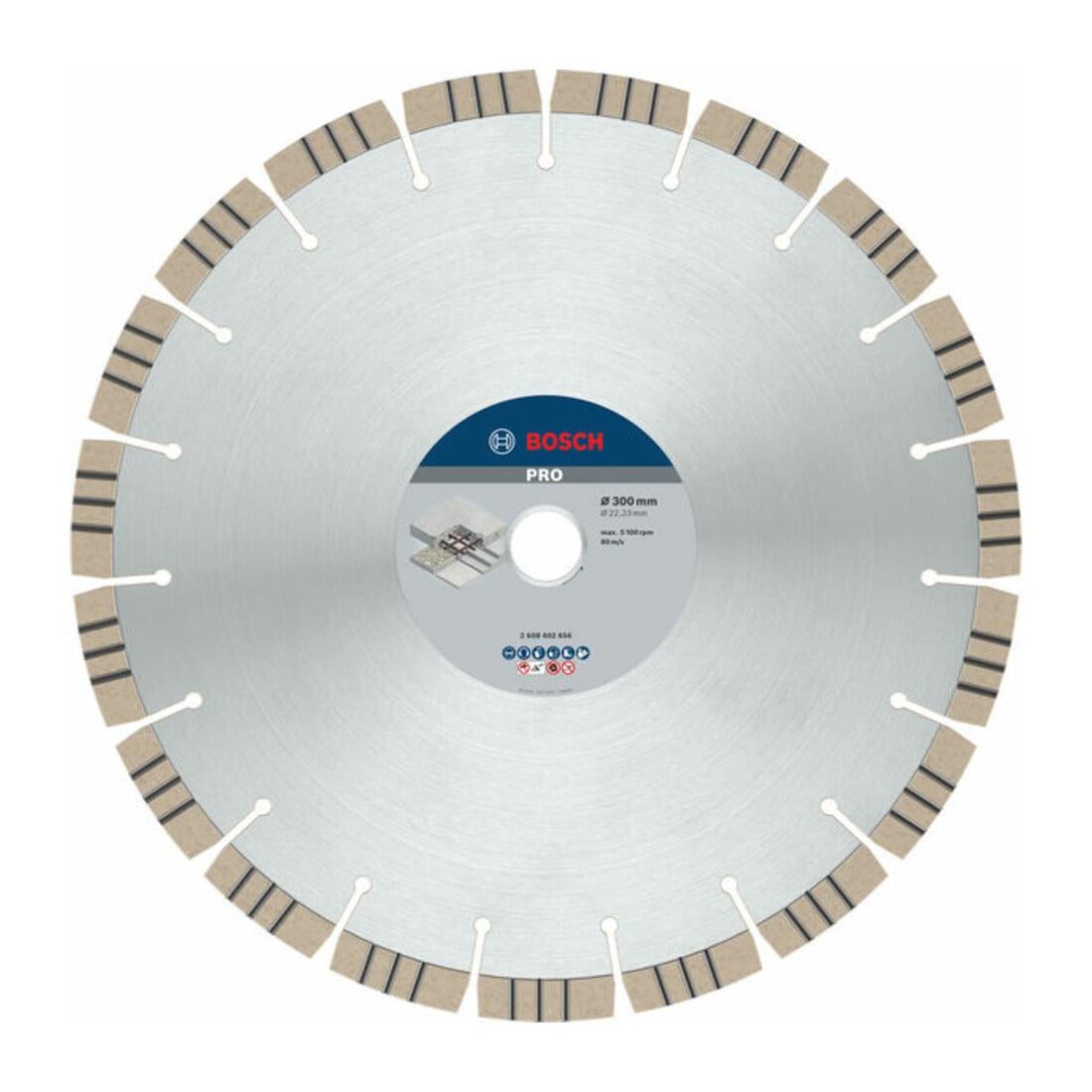 Lame de scie diamant Bosch Meilleure pour béton 300 x 22,23 x 2,8 x 15 mm