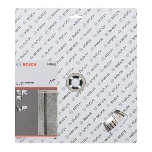 Lame de scie diamant Bosch Meilleure pour béton 300 x 22,23 x 2,8 x 15 mm