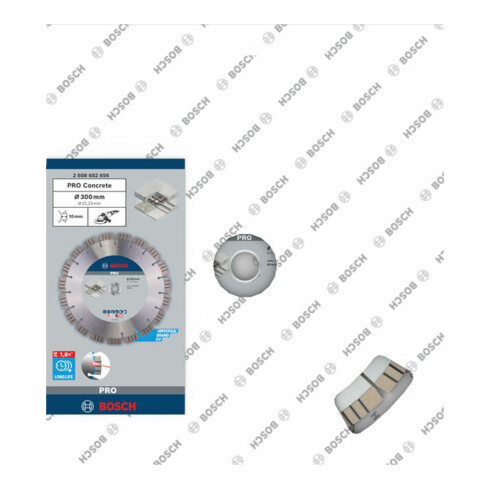 Lame de scie diamant Bosch Meilleure pour béton 300 x 22,23 x 2,8 x 15 mm