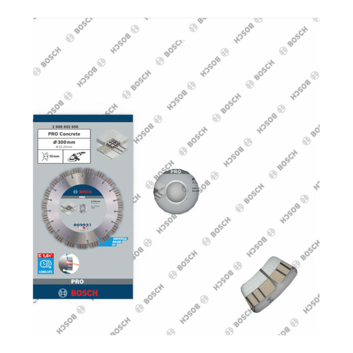 Lame de scie diamant Bosch Meilleure pour béton 300 x 22,23 x 2,8 x 15 mm
