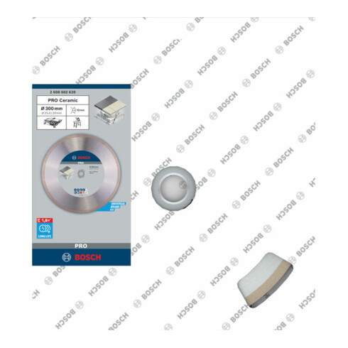 Lame de scie diamant Bosch Meilleure pour céramique 300 x 30/25,40 x 2,8 x 10 mm