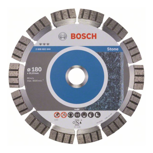 Lame de scie diamant Bosch Meilleure pour pierre 180 x 22,23 x 2,4 x 12 mm