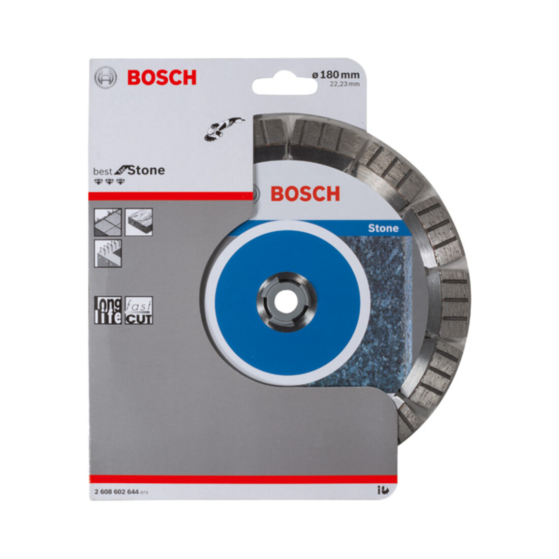 Lame de scie diamant Bosch Meilleure pour pierre 180 x 22,23 x 2,4 x 12 mm