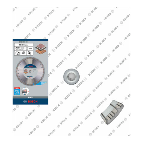 Lame de scie diamant Bosch Meilleure pour pierre 350 x 20,00/25,40 x 3,2 x 15 mm