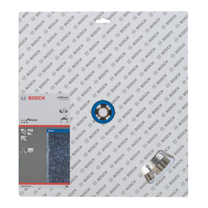 Lame de scie diamant Bosch Meilleure pour pierre 350 x 20,00/25,40 x 3,2 x 15 mm