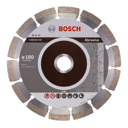 Lame de scie diamant Bosch Standard pour abrasif 180 x 22,23 x 2 x 10 mm