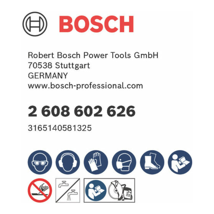 Lame de scie diamant Bosch Standard pour asphalte 400 x 20,00/25,40 x 3,6 x 8 mm