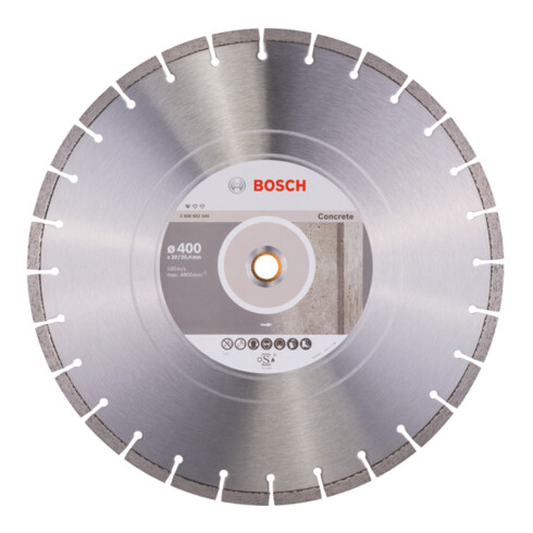Lame de scie diamant Bosch Standard pour béton 400 x 20,00/25,40 x 3,2 x 10 mm