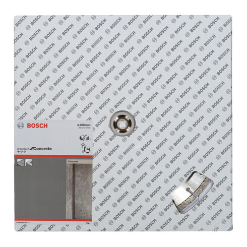 Lame de scie diamant Bosch Standard pour béton 400 x 20,00/25,40 x 3,2 x 10 mm