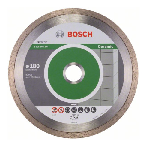 Lame de scie diamant Bosch Standard pour céramique 180 x 22,23 x 1,6 x 7 mm
