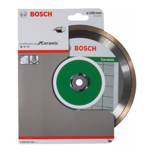 Lame de scie diamant Bosch Standard pour céramique 180 x 25,40 x 1,6 x 7 mm