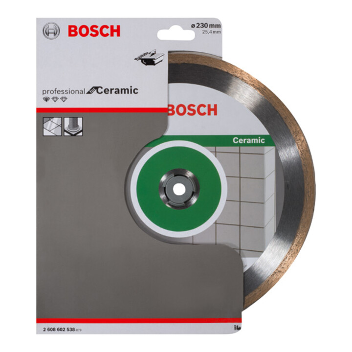Lame de scie diamant Bosch Standard pour céramique 230 x 25,40 x 1,6 x 7 mm