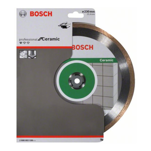 Lame de scie diamant Bosch Standard pour céramique 230 x 25,40 x 1,6 x 7 mm