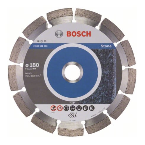 Lame de scie diamant Bosch Standard pour pierre, 180 x 22,23 x 2 x 10 mm