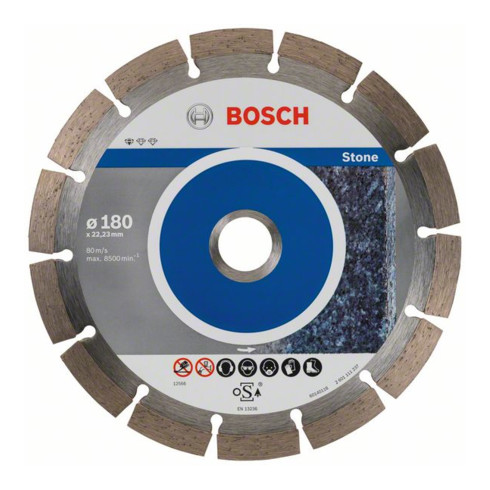 Lame de scie diamant Bosch Standard pour pierre, 180 x 22,23 x 2 x 10 mm