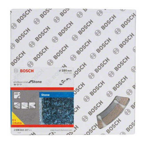 Lame de scie diamant Bosch Standard pour pierre, 180 x 22,23 x 2 x 10 mm