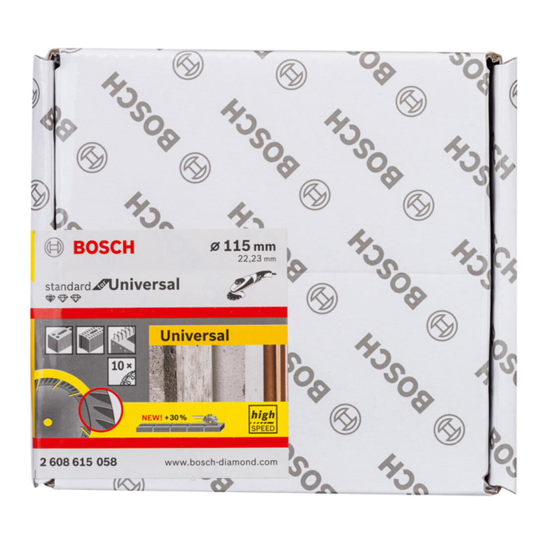Lame de scie diamant Bosch Standard pour Universal, 115 x 22,23 x 2 x 10 mm