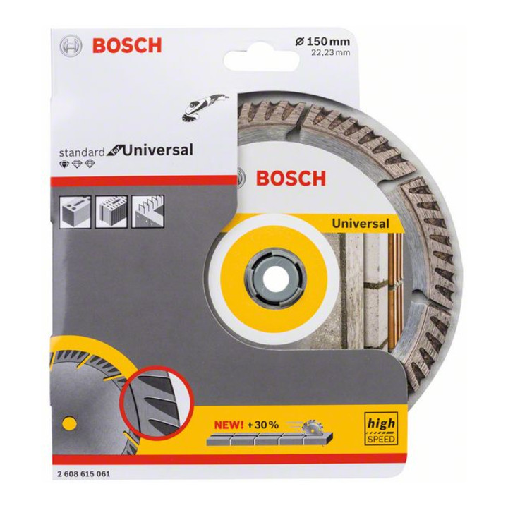 Lame de scie diamant Bosch Standard pour Universal, 150 x 22,23 x 2,4 x 10 mm