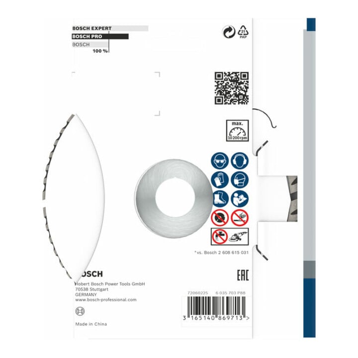 Lame de scie diamant Bosch Standard pour Universal, 150 x 22,23 x 2,4 x 10 mm