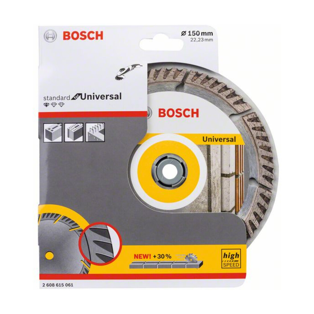 Lame de scie diamant Bosch Standard pour Universal, 150 x 22,23 x 2,4 x 10 mm
