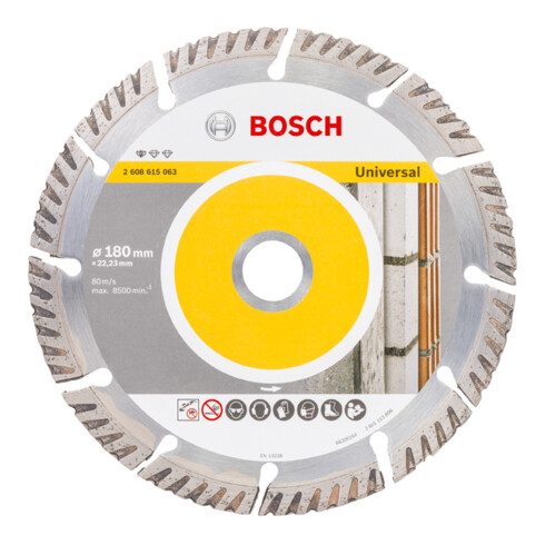 Lame de scie diamant Bosch Standard pour Universal, 180 x 22,23 x 2,4 x 10 mm