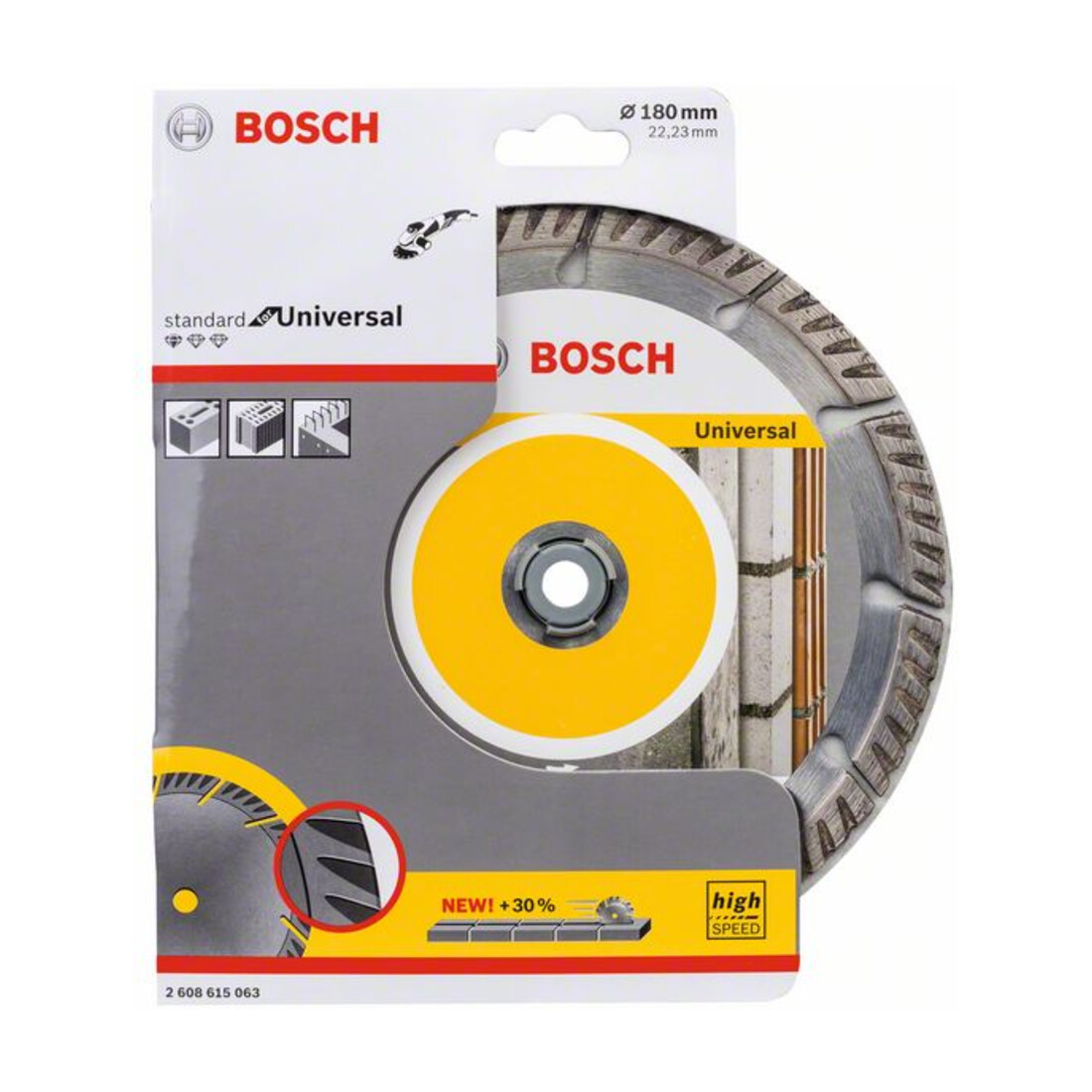 Lame de scie diamant Bosch Standard pour Universal, 180 x 22,23 x 2,4 x 10 mm