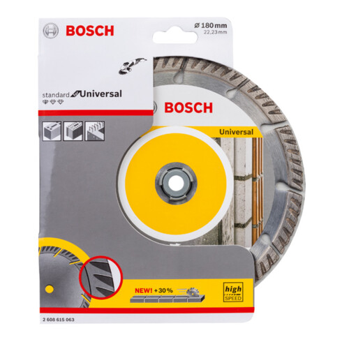 Lame de scie diamant Bosch Standard pour Universal, 180 x 22,23 x 2,4 x 10 mm
