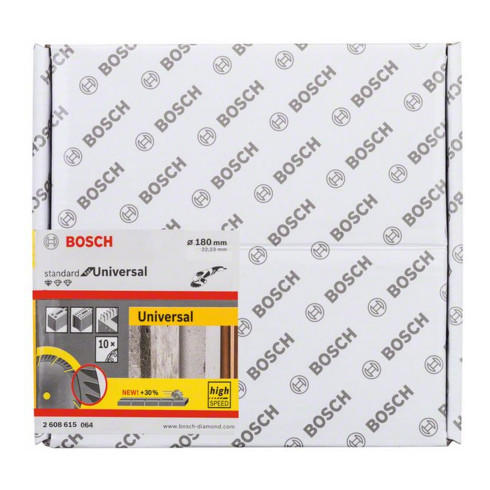 Lame de scie diamant Bosch Standard pour Universal, 180 x 22,23 x 2,4 x 10 mm