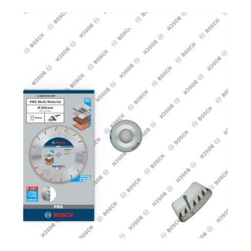 Lame de scie diamant Bosch Standard pour Universal 300 x 22,23 x 3,3 x 10 mm