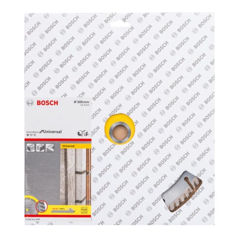 Lame de scie diamant Bosch Standard pour Universal 300 x 25,4 x 3,3 x 10 mm