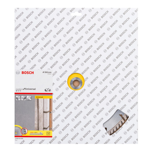 Lame de scie diamant Bosch Standard pour Universal 350 x 20 x 3,3 x 3,3 x 10 mm
