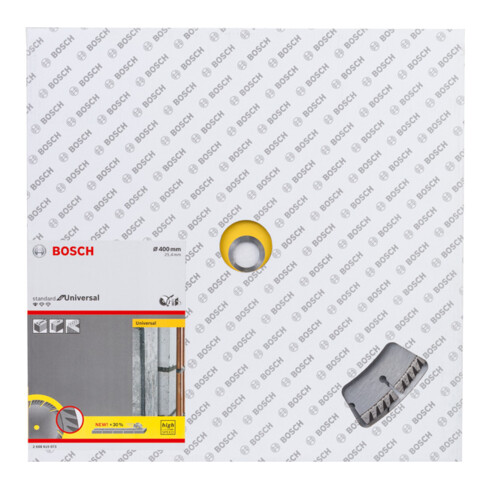 Lame de scie diamant Bosch Standard pour Universal 400 x 25,4 x 3,2 x 10 mm