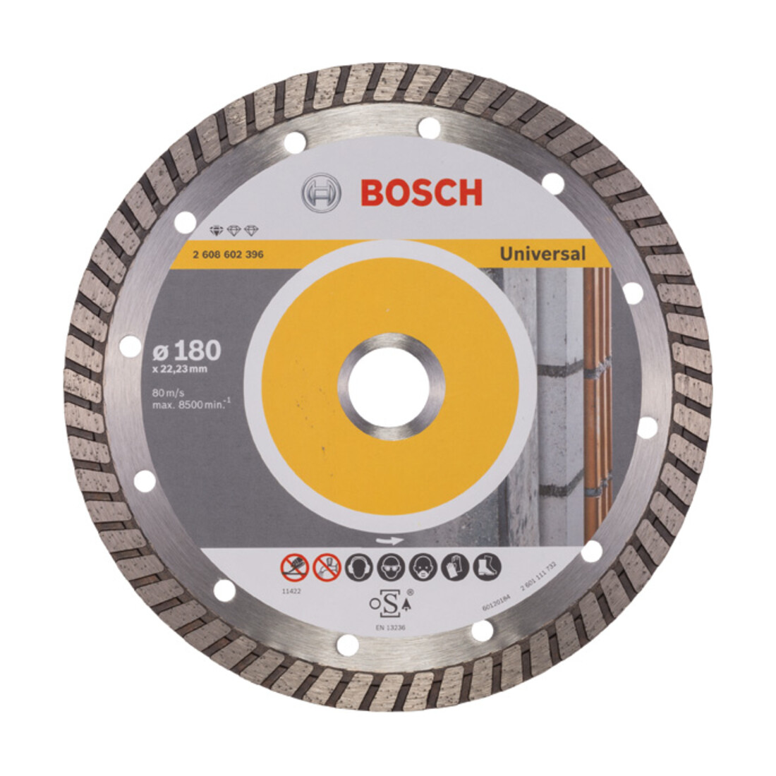 Lame de scie diamant Bosch Standard pour Universal Turbo 180x22,23x2,5x10 mm