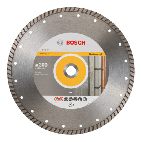 Lame de scie diamant Bosch Standard pour Universal Turbo 300 x 22,23 x 3 x 10 mm