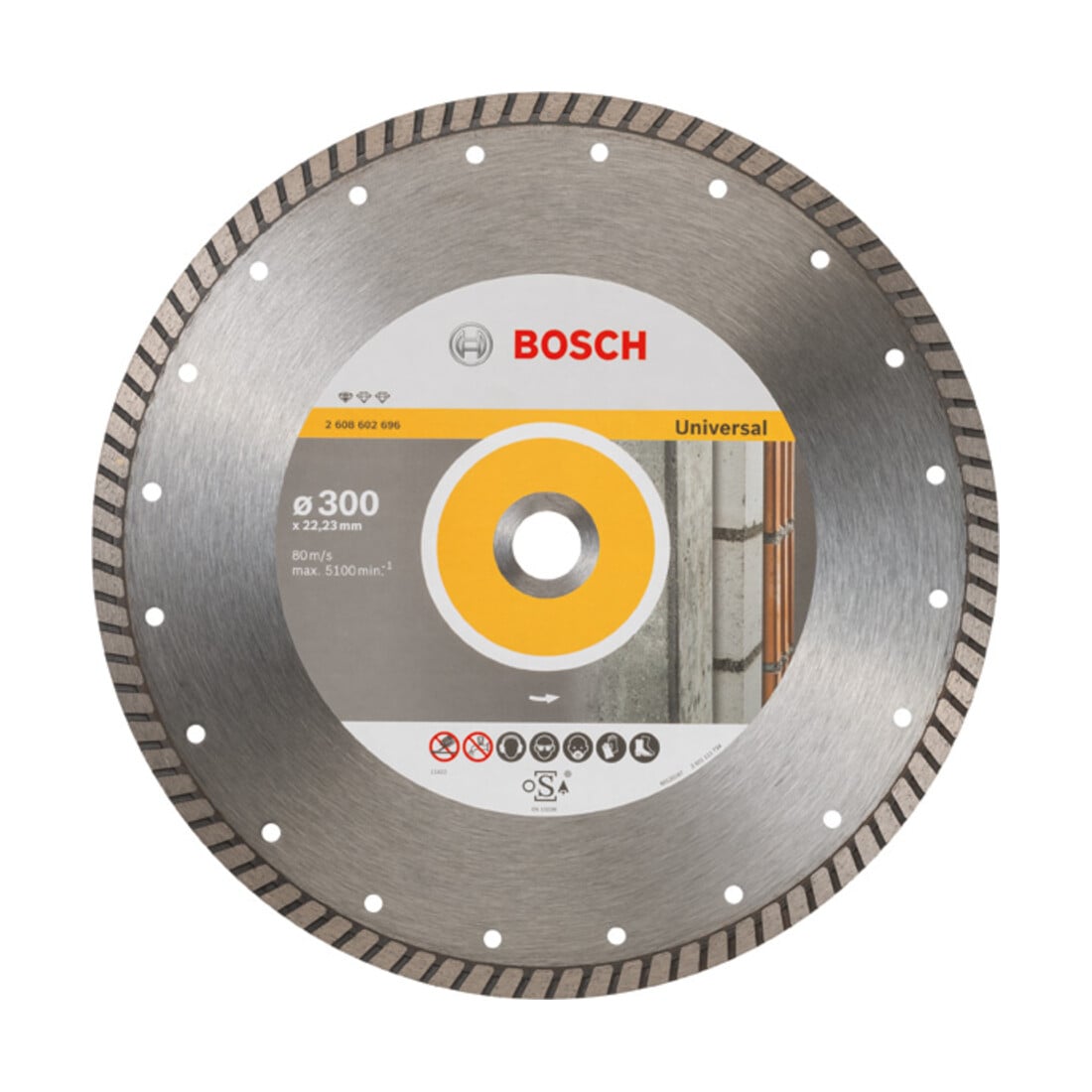 Lame de scie diamant Bosch Standard pour Universal Turbo 300 x 22,23 x 3 x 10 mm