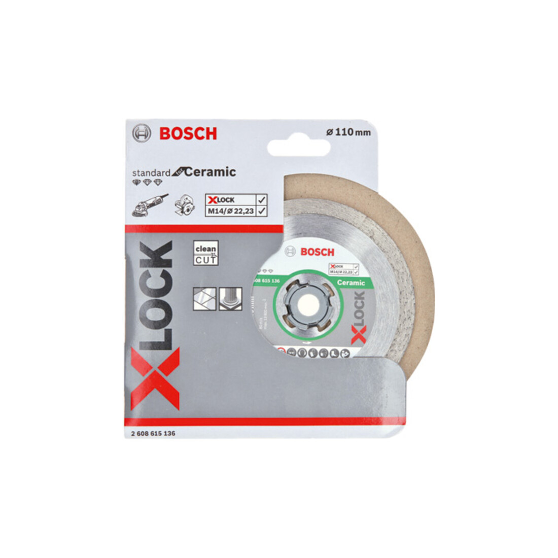 Lame de scie diamantée Bosch X-LOCK Standard pour la céramique
